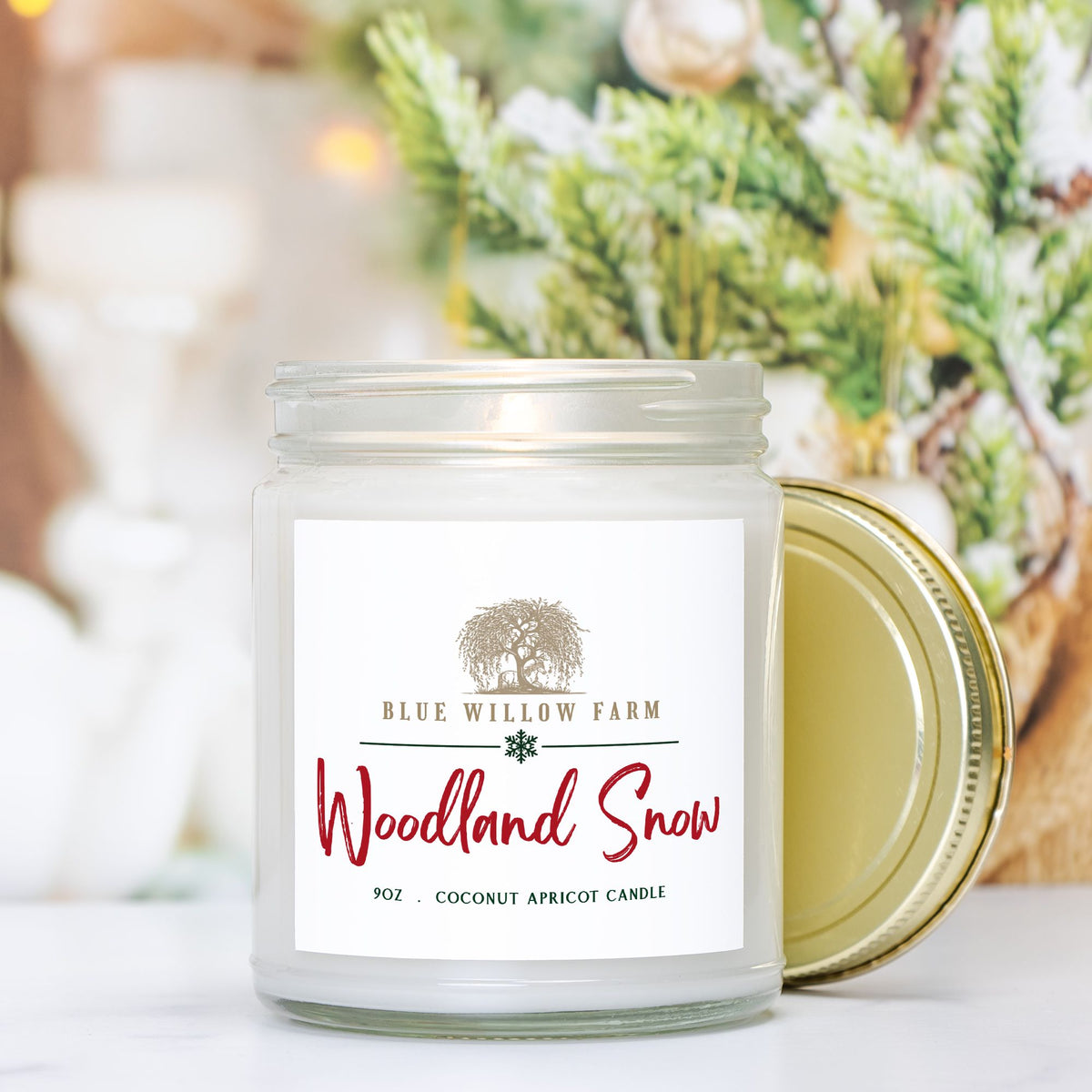 Woodland Snow Candle