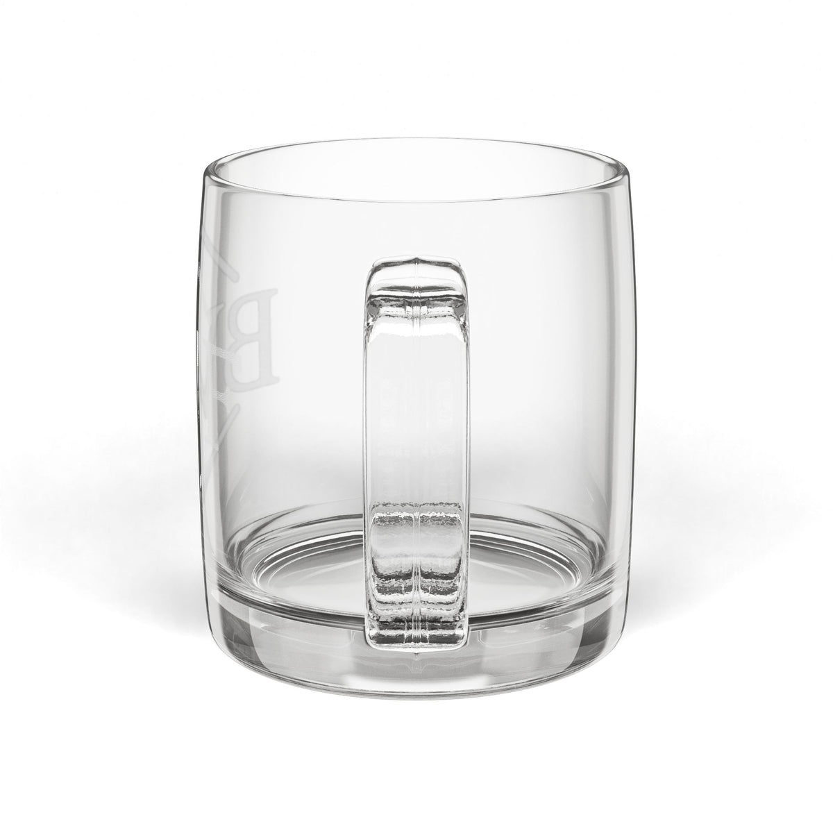 BWF Etched Glass Mug