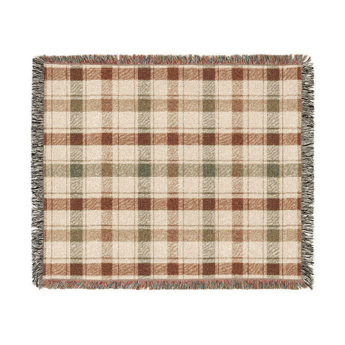 Autumn Plaid Woven Throw