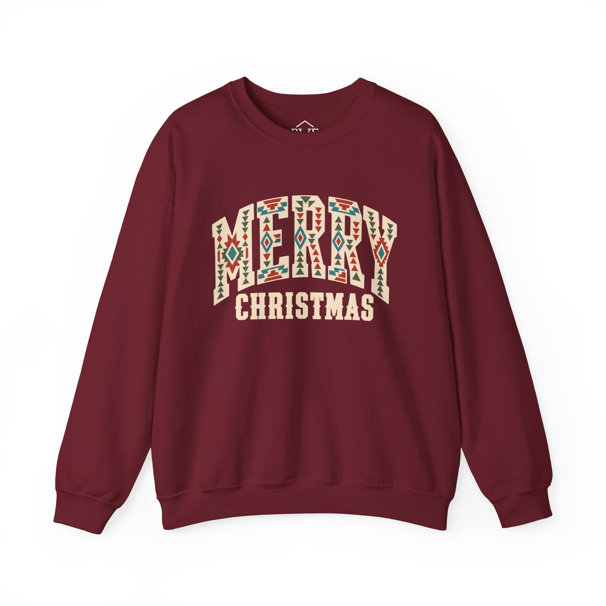 Merry Christmas Western Aztec Sweatshirt