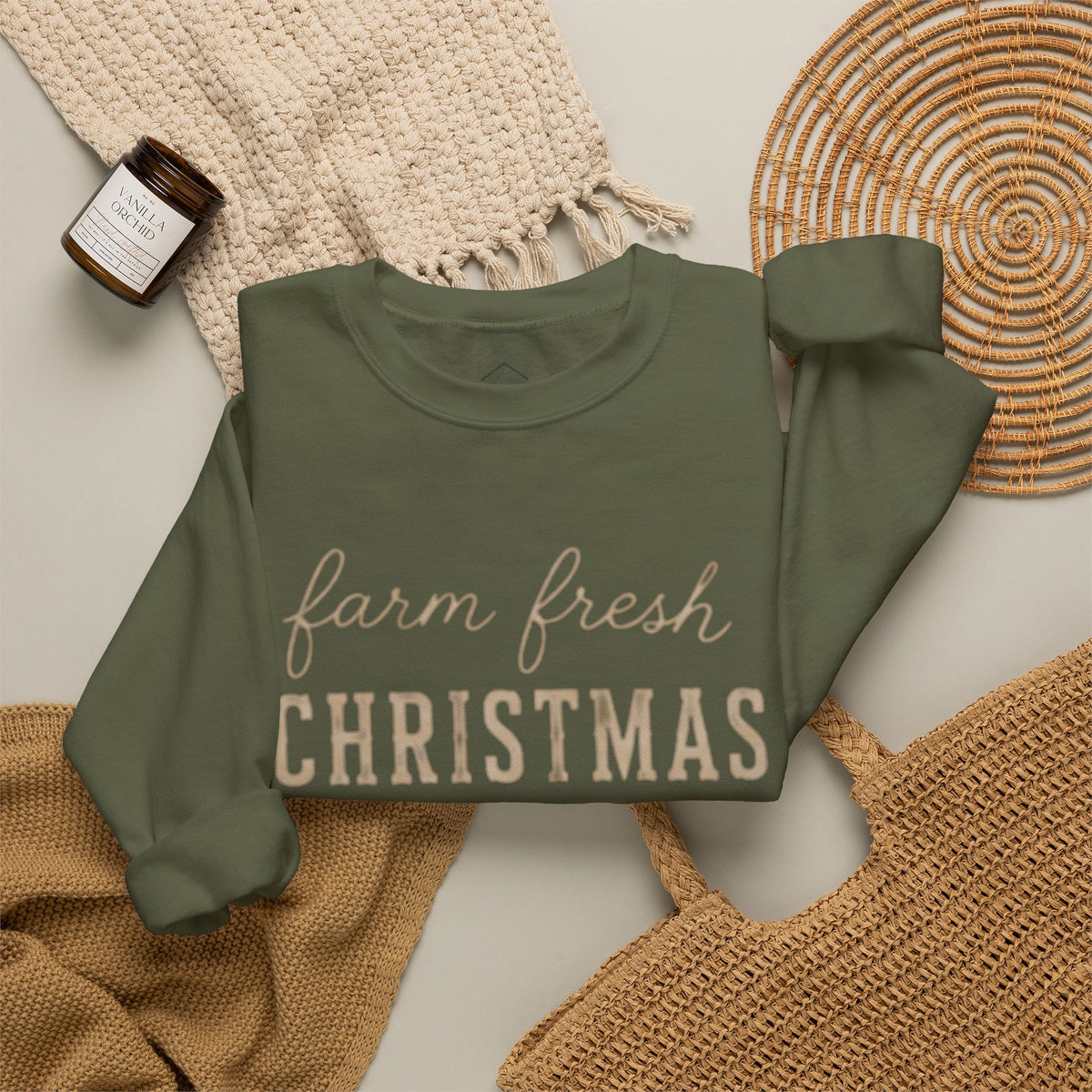 Farm Fresh Christmas Tress Sweatshirt