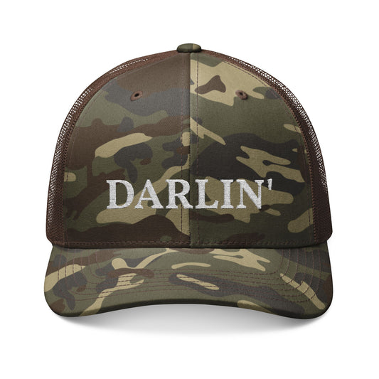 Darlin' Camo Trucker Hat – Embroidered