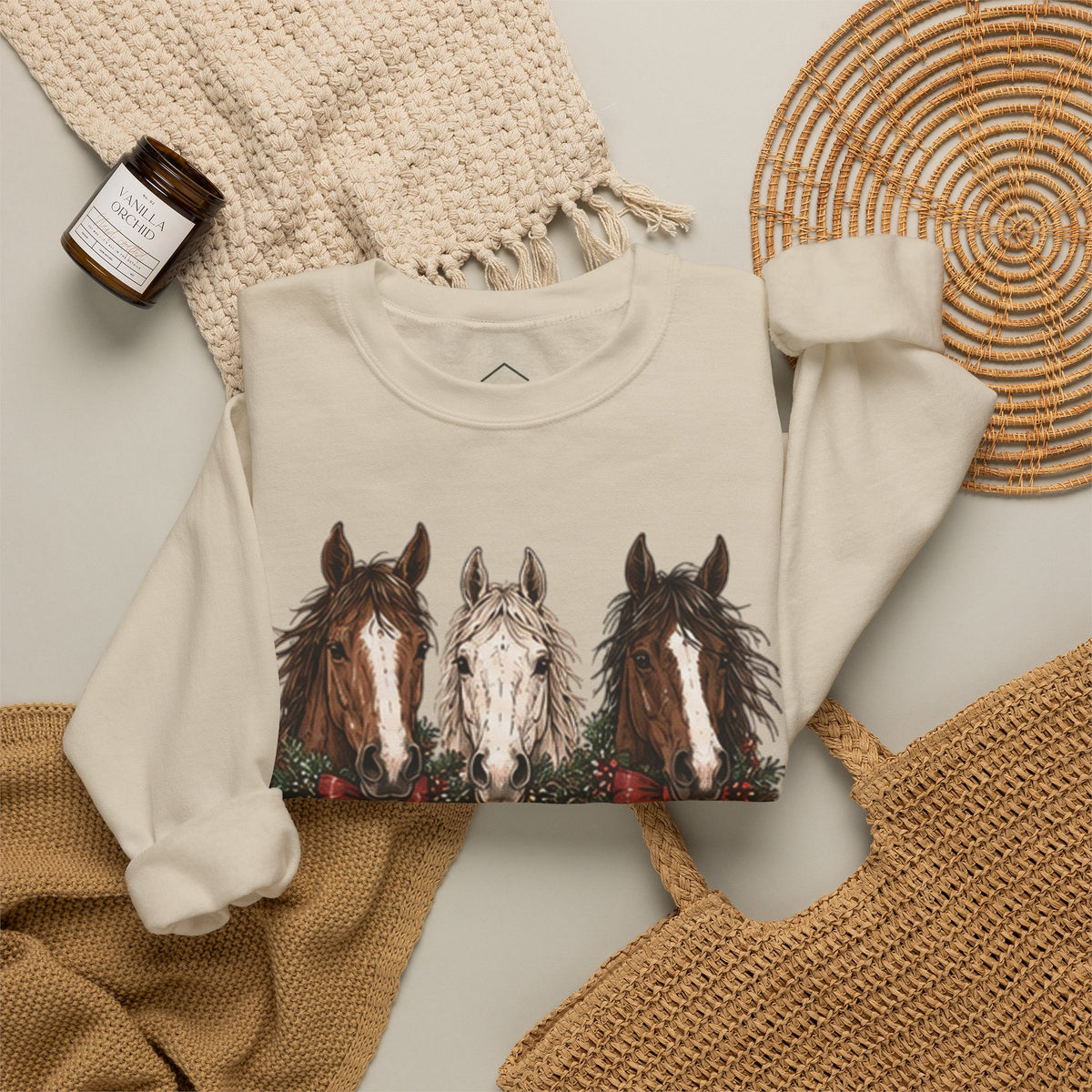 Happy Holidays Horse Sweatshirt