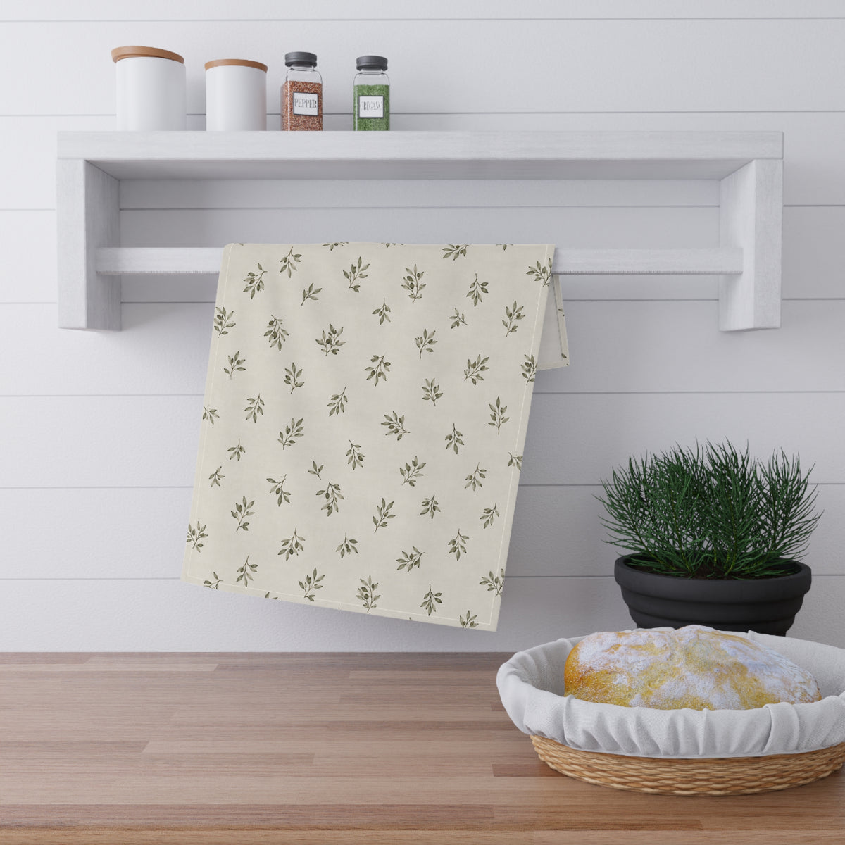Olive Branch Tea Towel