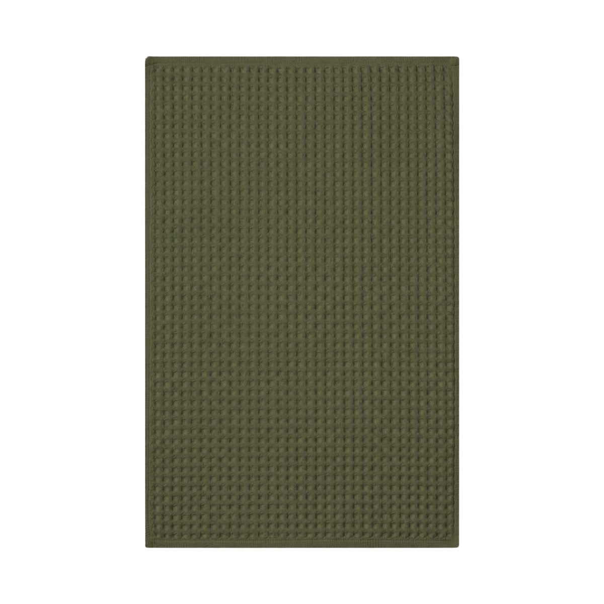 Olive Green Waffle Tea Towel