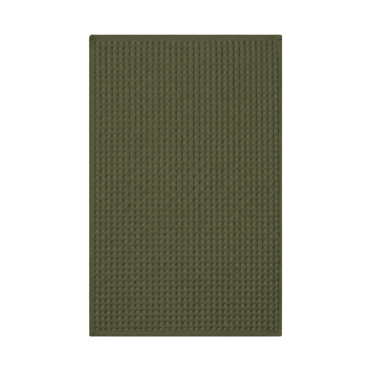 Olive Green Waffle Tea Towel