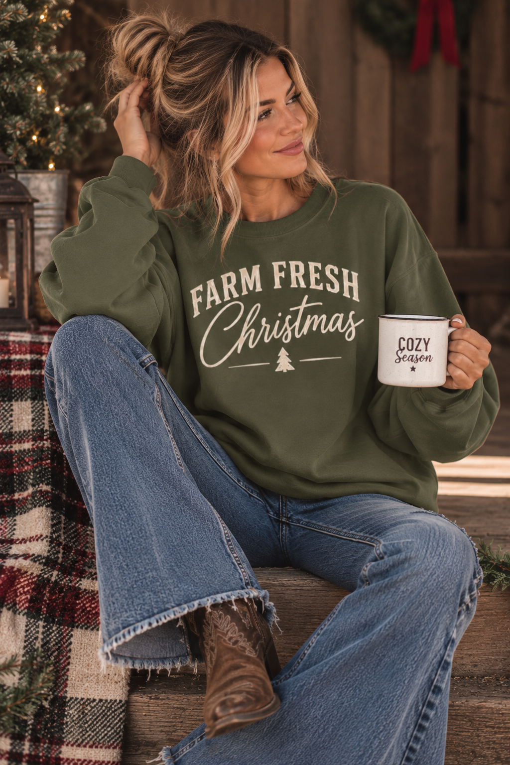 Farm Fresh Christmas Trees Sweatshirt