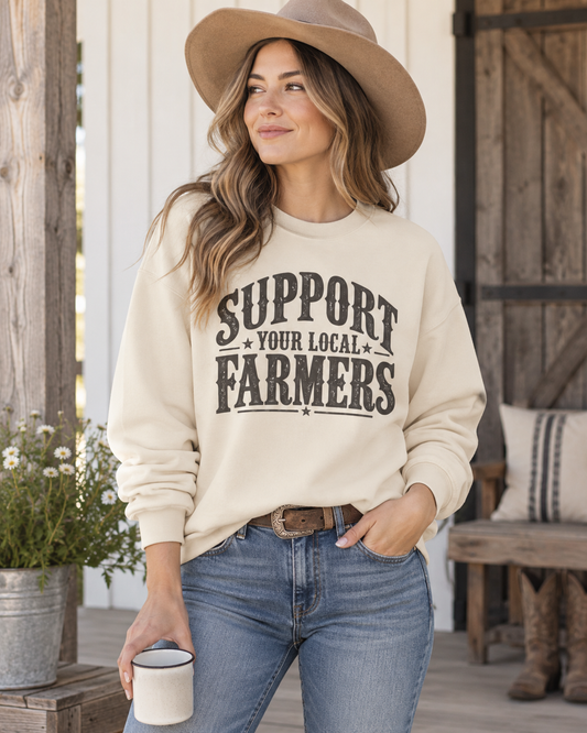 Support Your Local Farmers Sweatshirt