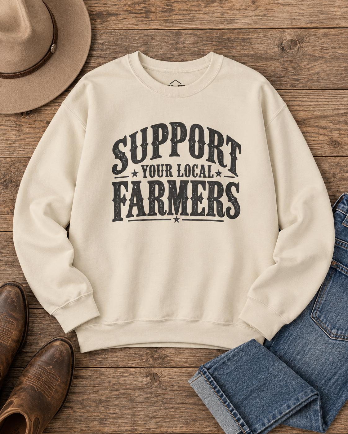 Support Your Local Farmers Sweatshirt