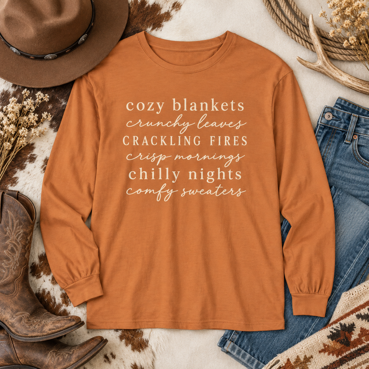 Cozy Fall Favorites Long Sleeve Tee