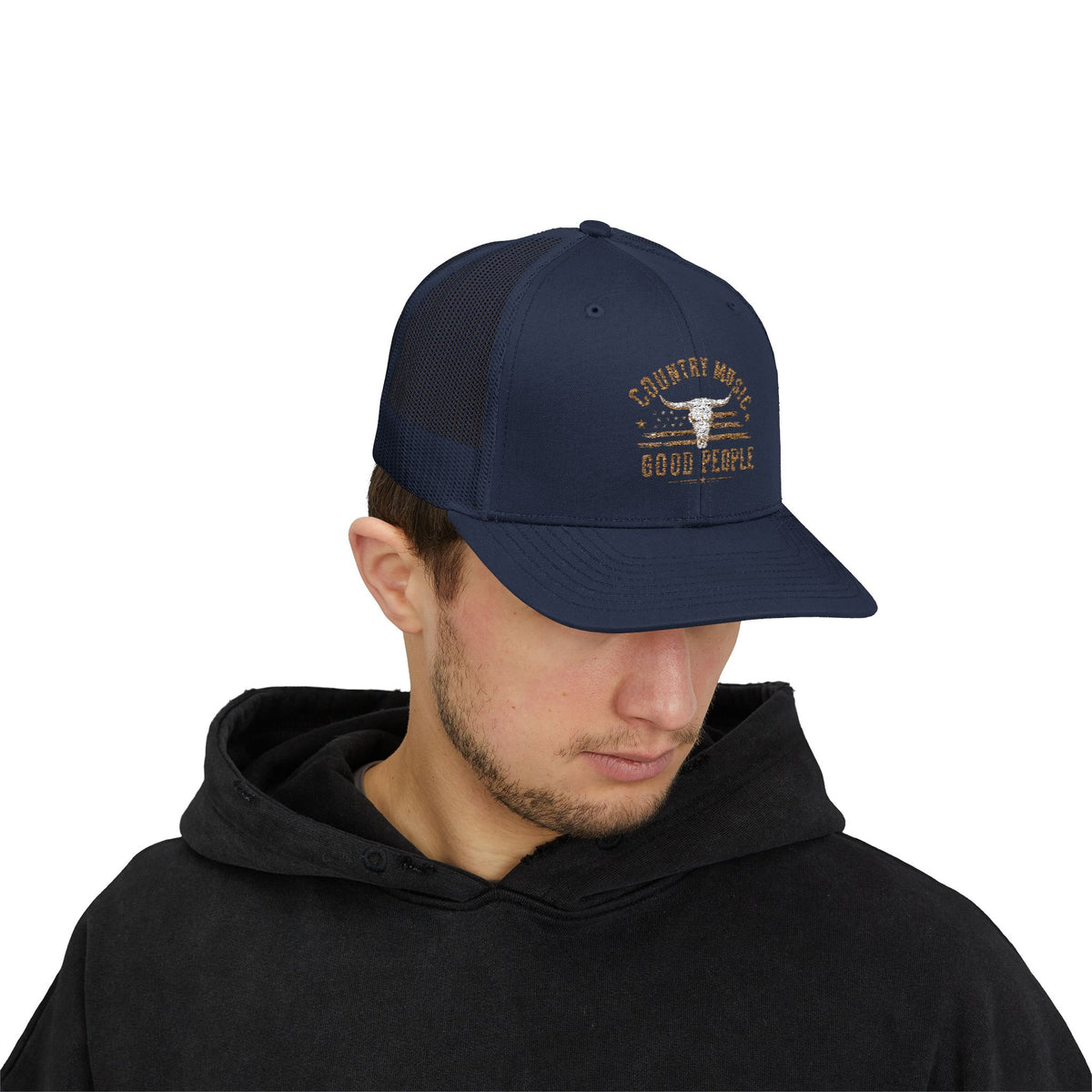 Country Music Longhorn Trucker Cap