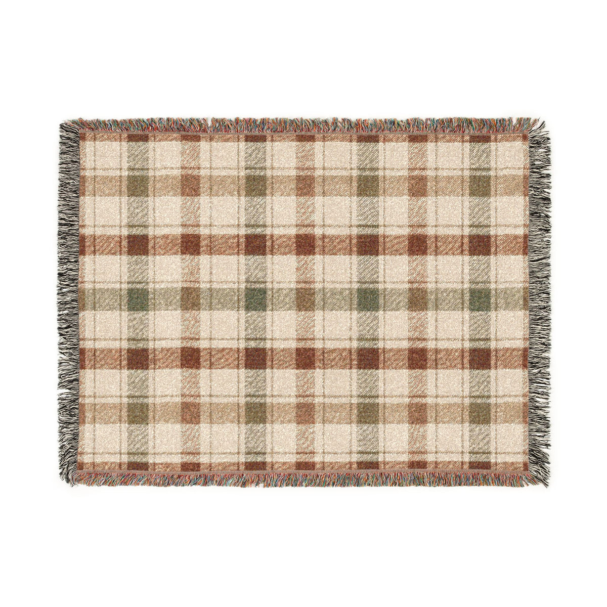 Autumn Plaid Woven Throw