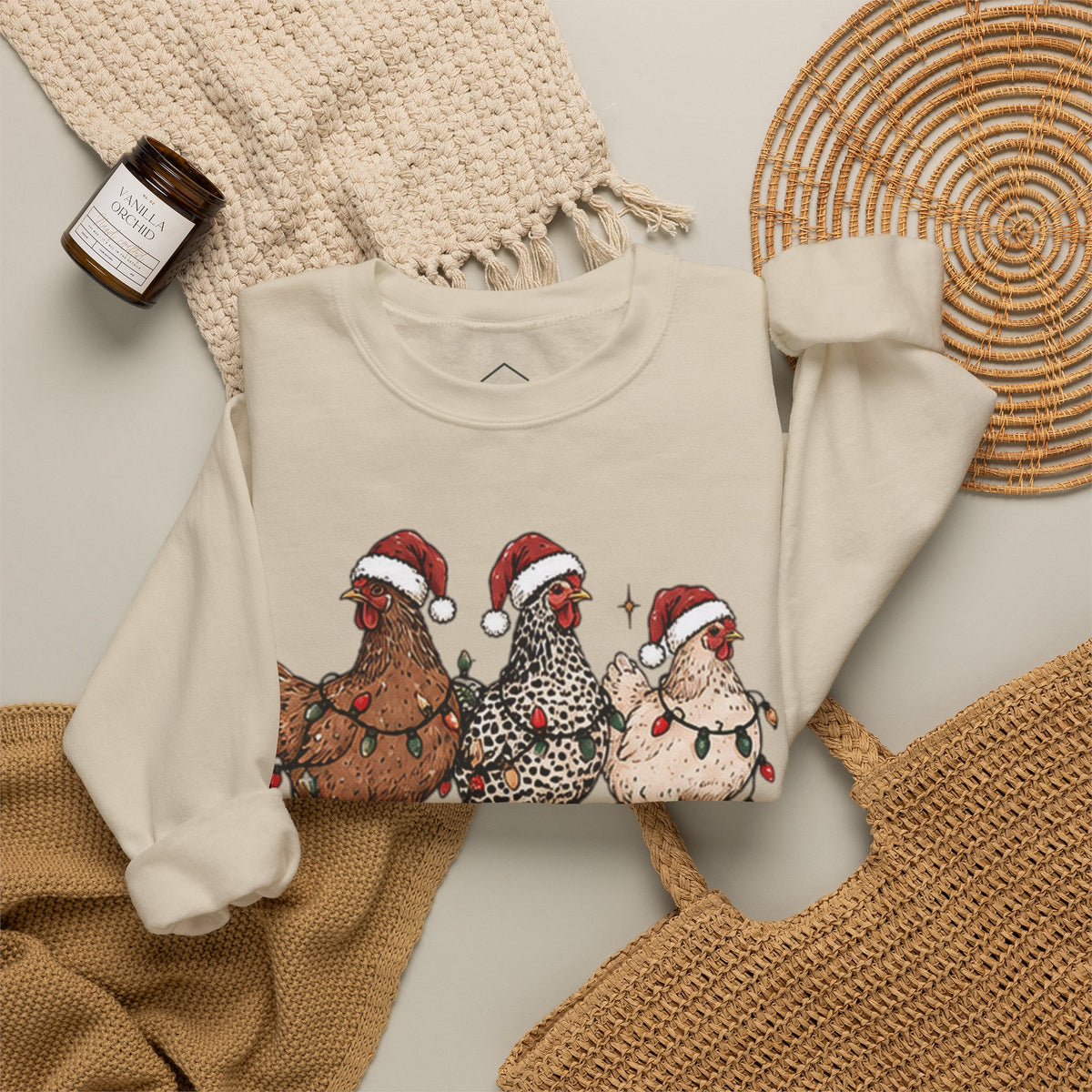 Chicken Crew Christmas Sweatshirt