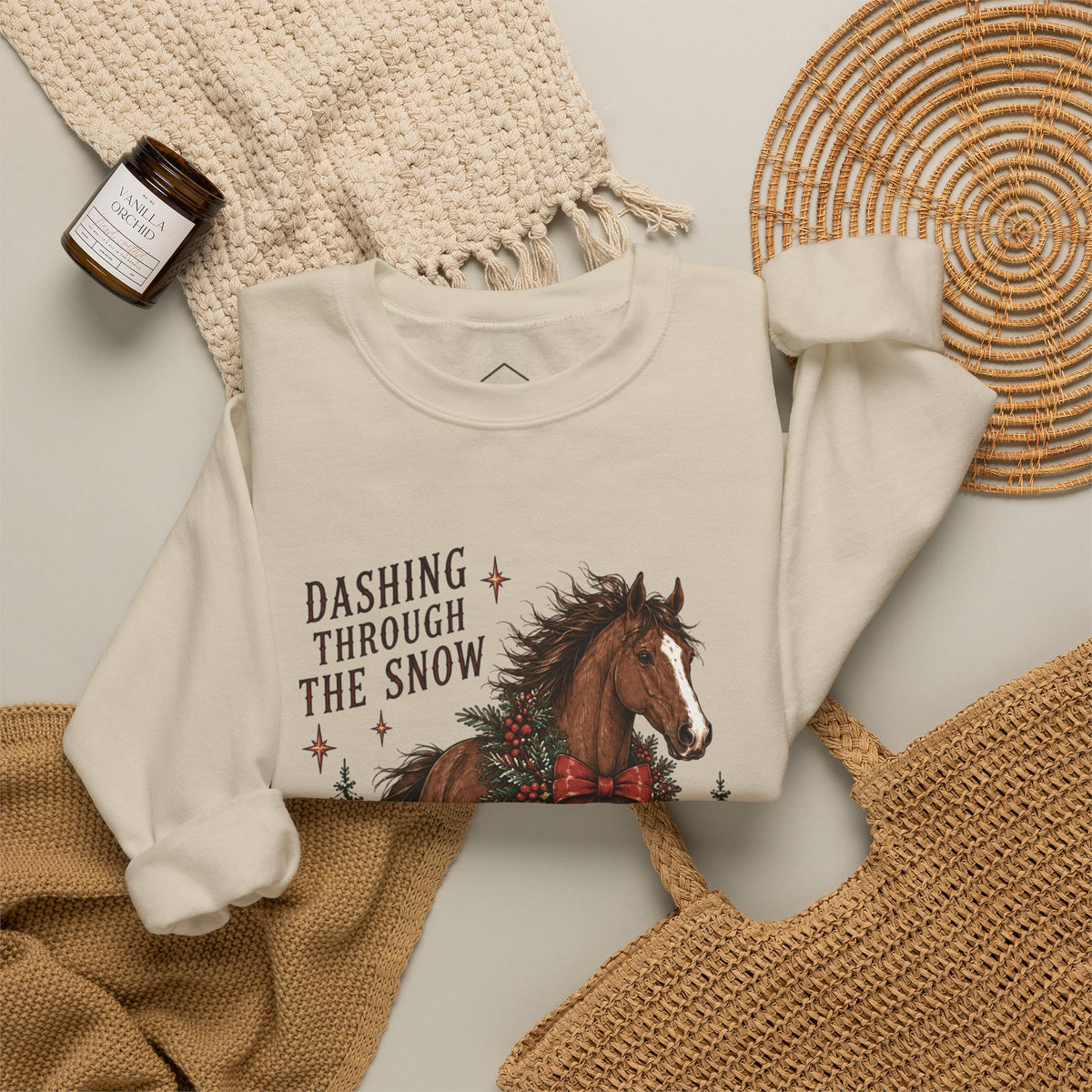 Dashing Through the Snow Horse Sweatshirt