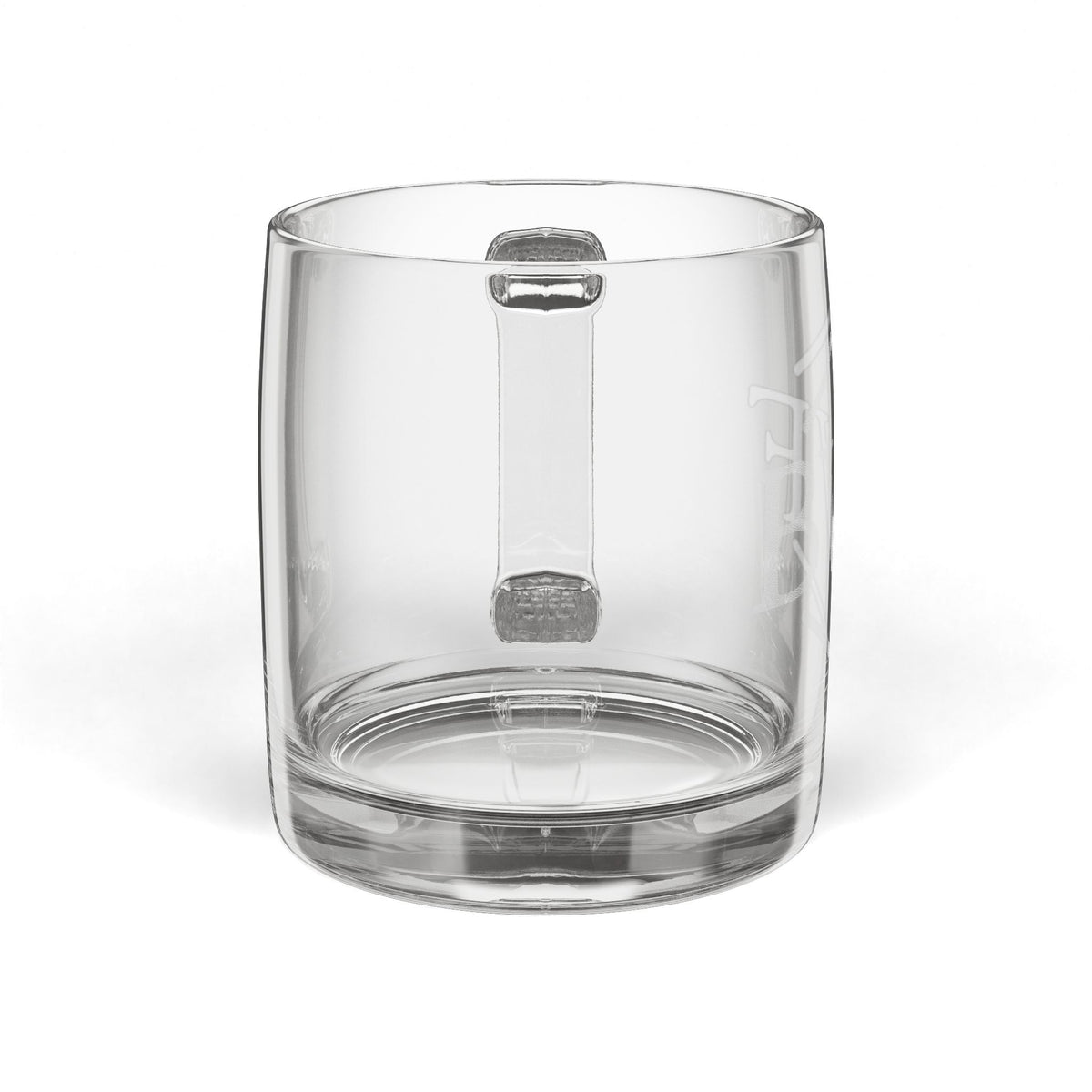 BWF Etched Glass Mug
