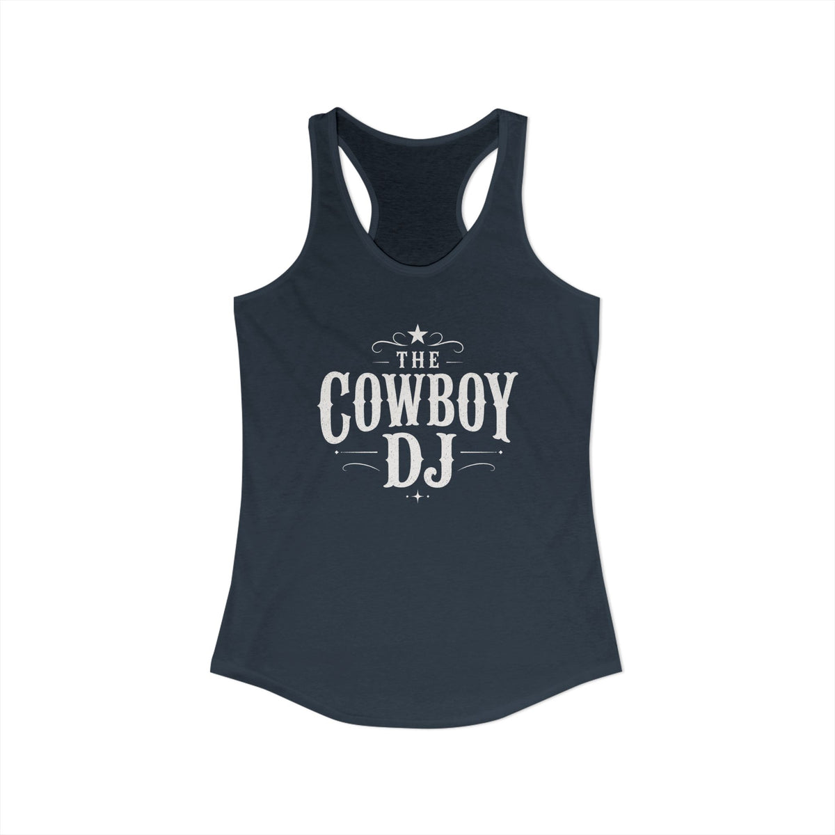 The Cowboy DJ Racerback Tank - Indigo