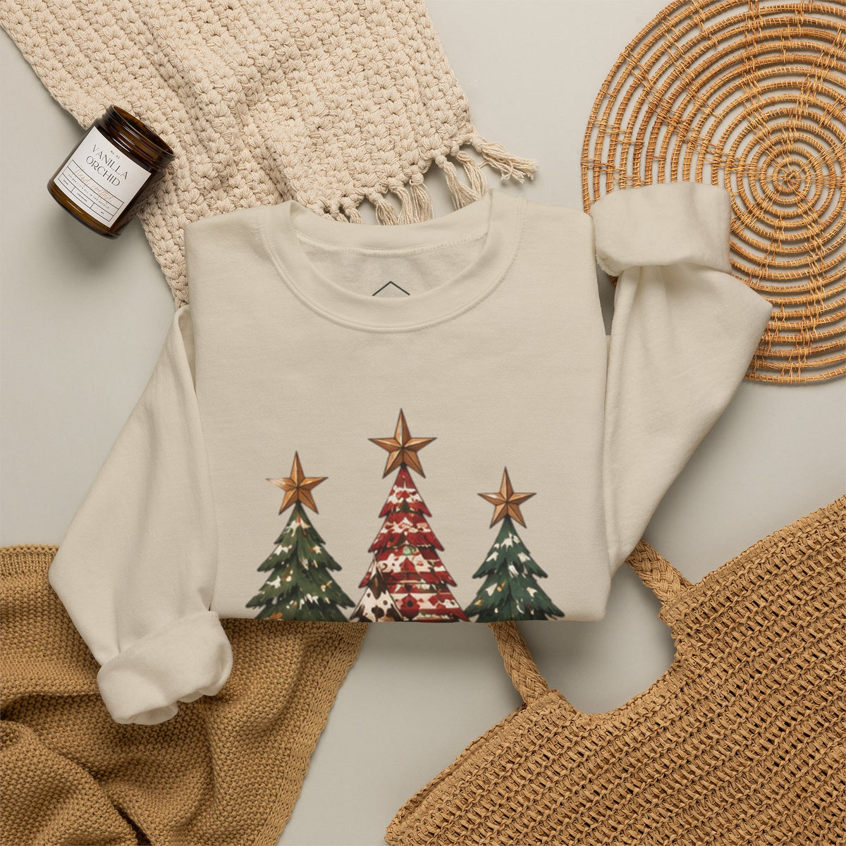Western Christmas Trees Sweatshirt