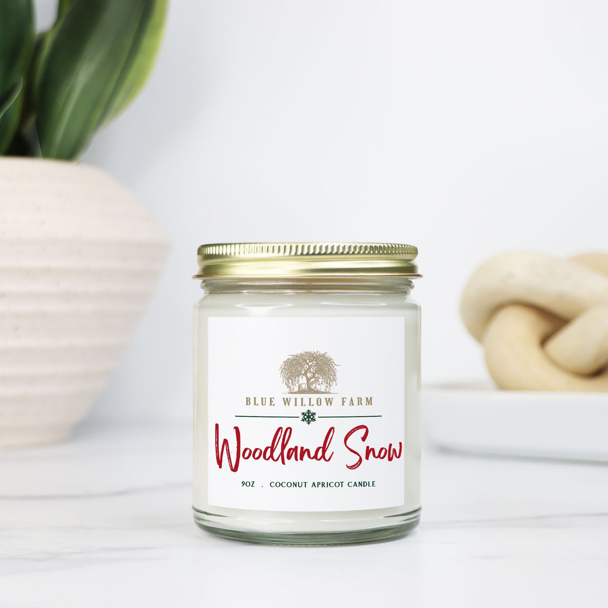 Woodland Snow Candle